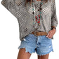 ⏰ Ostatni dzień oferty – 50% zniżki! 🔥 Top damski w stylu boho z koronkowymi (szydełkowymi) detalami, beżowy, z dekoltem w szpic 👚✨🌸