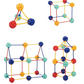 Zestaw 3D geometrycznych patyczków do łączenia dla dzieci