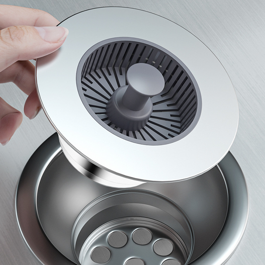 ⏳Promozione temporanea: sconto del 50%🔥Tappo estraibile per lavello con filtro