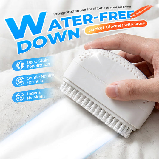 Water-Free Down Jacket Cleaner with Brush