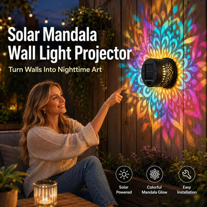 ⏰ 50% ZNIŻKI – KUP WIĘCEJ, OSZCZĘDŹ WIĘCEJ Lampa solarna Mandala – projekcja, IP65, automatyk. Stwórz magiczny nastrój w ogrodzie! 🌀