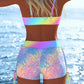 🩱Zestaw bikini damskiego – top wiązany, szorty typu boyshorts, różne fasony 🏖️