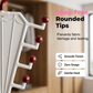 Wielofunkcyjny, dwustronny wieszak do przechowywania w kształcie litery V