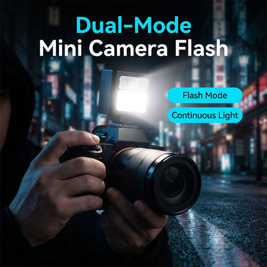 🔥 50% OFF – OSTATNI DZIEŃ! Lampa błyskowa do aparatu – kieszonkowa, akumulatorowa, mocna jak studio. Mały rozmiar, wielkie możliwości. Zabierz ją wszędzie! 📸💪