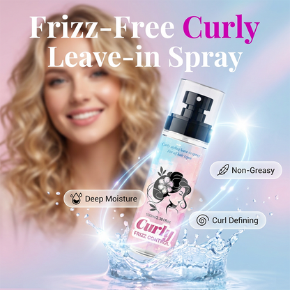 Nawilżający spray do włosów kręconych zapobiegający puszeniu się