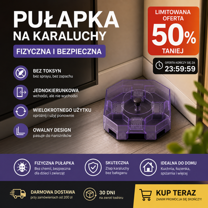 🧹Pułapka na karaluchy – 50% ZNIŻKI! KUP 2 → 1 GRATIS! OFERTA LIMITOWANA!🏠